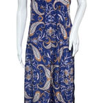 Yumi Kim  Dress Womens‎ Medium Blue Multicolor Paisley Maxi Dress Silk Colorful Photo 0