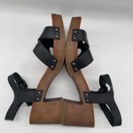 Gianni Bini GB  Womens 10 Shoes Black Leather‎ Sandals Heels Open Toe Ankle Strap Photo 6