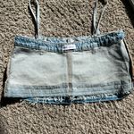 ZARA  Denim Skirt Strappy Crop Tank Top ( M ) Photo 9