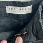 Bullhead Women’s Black Denim Cuffed Low Rise Shorts Photo 1