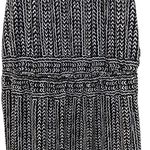 BCBGeneration  Shirred Waist Tribal Print Dress Black White Size XS Photo 5