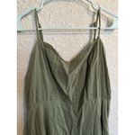 Old Navy  Womens Ruffle Hem Babydoll Dress Large‎ Green Forest Fairy Y2K Earthy Photo 1