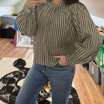 Birds of Paradis Travota California Talia Striped Lyrex Blouse Photo 7