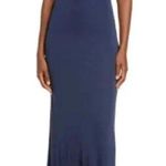 Staud Women's Colorblock Cutout Maxi Dress Blue Yellow Short Sleeve Evening Gown Photo 0