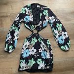 Finders Keepers  Floral Cutout boho Mini Dress S/4 Long Sleeve Party Y2K Vibes Photo 3