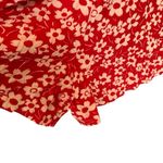 Madewell V-neck floral red & white Romper size 6 #756 Photo 8