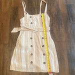 Forever 21  Beige and White Striped Dress Photo 7