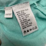 August Silk  sleeveless Aqua Sweater and Linen Top Photo 8