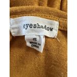 Eyeshadow  Women's Blouse Mustard Orange Long Sleeve Tie Front Hem Top Size S Photo 4