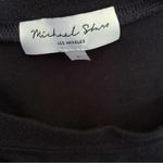 Michael Stars Women's Navy Blue Gigi Pullover with Stripe Trim Rainbow S Photo 4