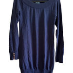 NWT Goddis Navy Blue Cotton Blend Knit Sweater/ Mini Dress, Size: Med/Small Photo 0
