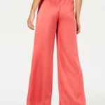Bar III Paperbag Wide-Leg Pants Coral 14 Photo 1