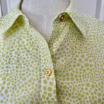Chico's Chico’s white green dot print long sleeved button down shirt Photo 6