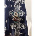 Odd Molly Blue 4 Continents 3/4 Sleeve Embroidered Scandinavian Dress Tunic SM Photo 7