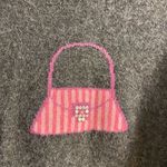 Alexandra Bartlett turtleneck sweater grey purse printed beaded lambs wool XL Gray Photo 2