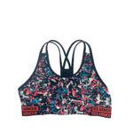 Under Armour Under‎ Armour Sports Bra Medium Impact Black Printed Activewear (Est. M) Photo 1