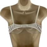 Vintage Bestforms White Cotton Bra Embroidered Floral Wireless Womens Size 34B Photo 5