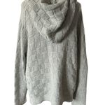 Evolution  By Cyrus Phillipa Basket Weave Hooded Pull Over Sweater Photo 2