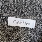 Calvin Klein sweater women's M heather gray rib knit cowl neck long sleeve Photo 3