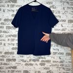 FIGS | women navy blue scrub top Photo 7