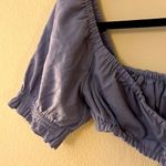 Kendall + Kylie Periwinkle Tie Crop Top Size XS Photo 4