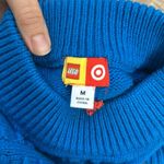 NWT Lego x Target Women's Blue Textured Polka Dot Sweater Blouse Top Sz M Size M Photo 7