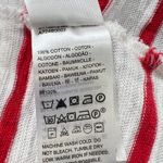 Levi's ‎ Striped Long Sleeve Top Red and White Cotton Blend Boxy Fit XL Photo 5