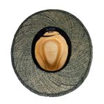 Wyeth Hayley Straw Hat in Indigo Natural Dip Dyed Wide Brim Straw Hat Tan Photo 3