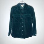 Sézane NEW Sezane Sandrine Corduroy Shirt Forest Green Sz 36 / S Photo 1