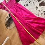 Jason Wu Hot Pink Cutout Open Back Eyelet Midi Summer Dress Size Small Photo 6