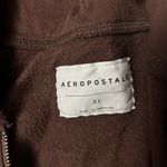 Aeropostale  Chocolate Brown Fleece Hoodie Photo 1
