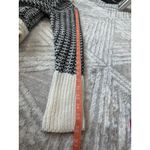 Apt. 9 Women’s  Cardigan Size Large Black White Textured Wool Stitch Flyaway Front Photo 7