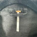 Free People Rumors Washed Black Denim Jacket Size XS Photo 4