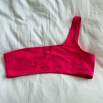 Milly Cabana Hot Pink One Shoulder Bikini Top Size P Photo 0