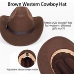 New! Women Western Cowboy Hat Photo 2