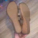 Universal Threads Universal Thread Brown strappy low heel wedges Photo 5