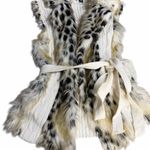 XOXO Y2K Mob Wife Faux Fur Trim Sweater Vest Size Medium Photo 1