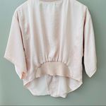 Anthropologie Hei Hei by Anthro. Tie-Front Zip Up Jacket Pink Sz Small Photo 7