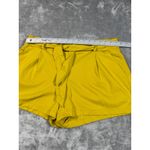 Loft  Belted Shorts High Waist‎ Casual Everyday Yellow Size L Photo 4