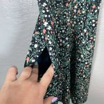 Title Nine Women M Navy Blue Floral Surefire Dress Built in Bra Pockets Granola Photo 2