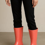 UGG  Pink Rubber Waterproof Mid-Calf Rain Boot Photo 0
