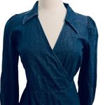 & Other Stories & OTHER STORIES Denim Wrap Mini Dress Blue Size 8 Photo 5