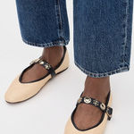 Madewell $158 New Remy Mary Jane Flat in Sun Medallion - 8.5 Photo 0