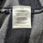 BCBGeneration  Striped Long Cardigan Duster Sweater M Gray Black Open Front Knit Photo 4