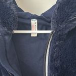 Free People  Movement Off The Record Soft Hoodie in Dark Navy Size: S Photo 7