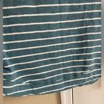 We The Free crewneck top boxy fit striped dark teal oversized Small Photo 3