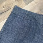 The Limited  Chambray Easy Short Cuffed Hem Low Rise Chino Shorts Blue 2‎ Photo 4