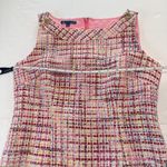 Talbots Pink Ribbon Tweed Sleeveless Shift Dress Size 4 Office Preppy Photo 9