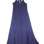 Maeve Anthropologie size small blue corset back maxi dress halter Photo 2