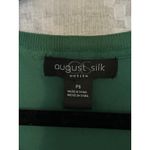 August Silk Knit Green Sweater Vest Sleeveless Womens Sz PS Silk Blend EUC Photo 2